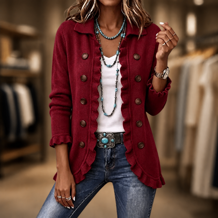 Eve Classic Ruffle Cardigan