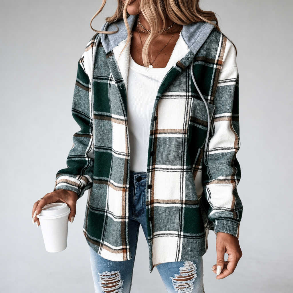 Ellie™ Hooded Fleece-Lined Cardigan