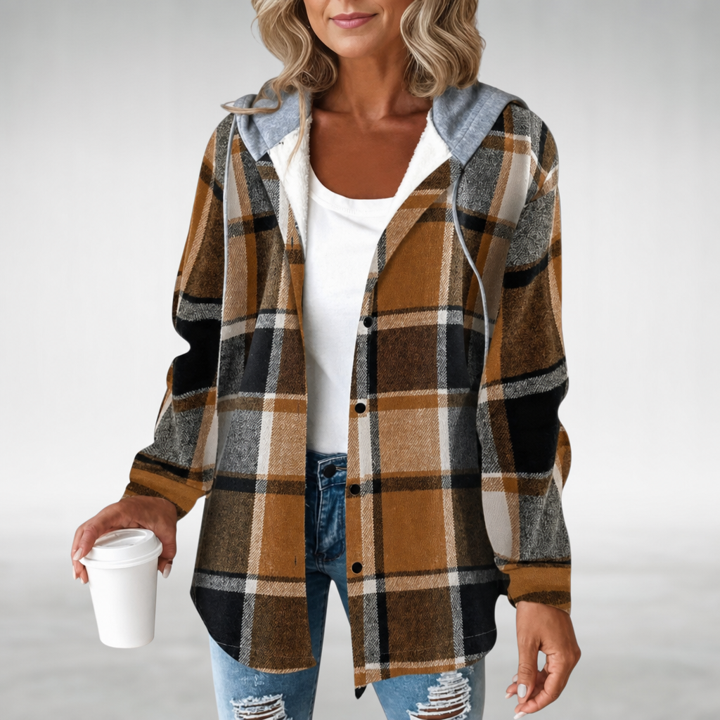 Ellie™ Hooded Fleece-Lined Cardigan