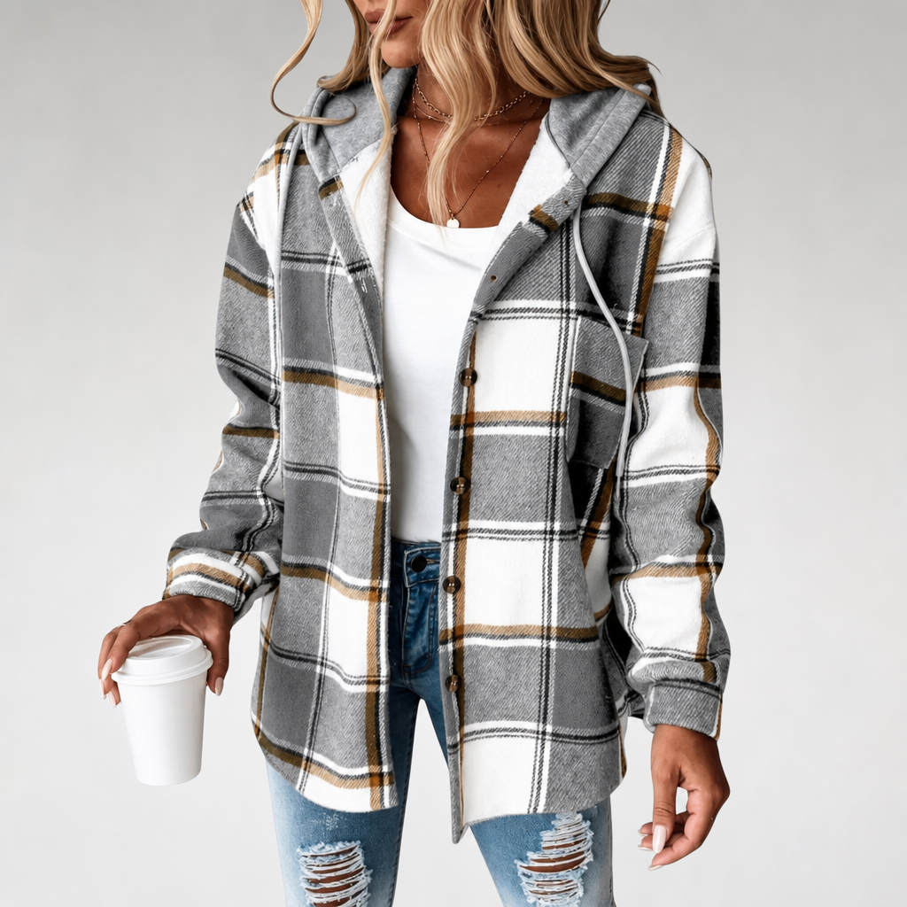 Ellie™ Hooded Fleece-Lined Cardigan