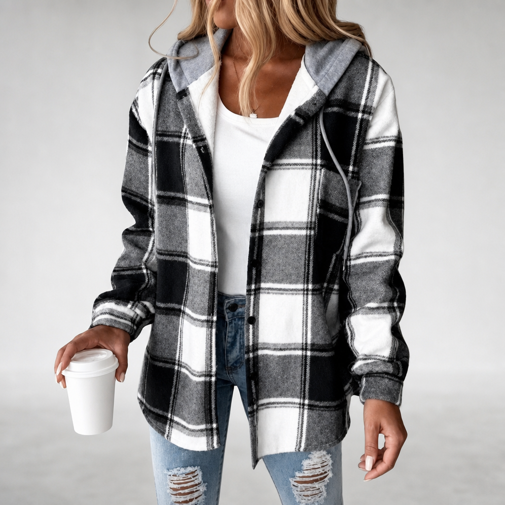 Ellie™ Hooded Fleece-Lined Cardigan
