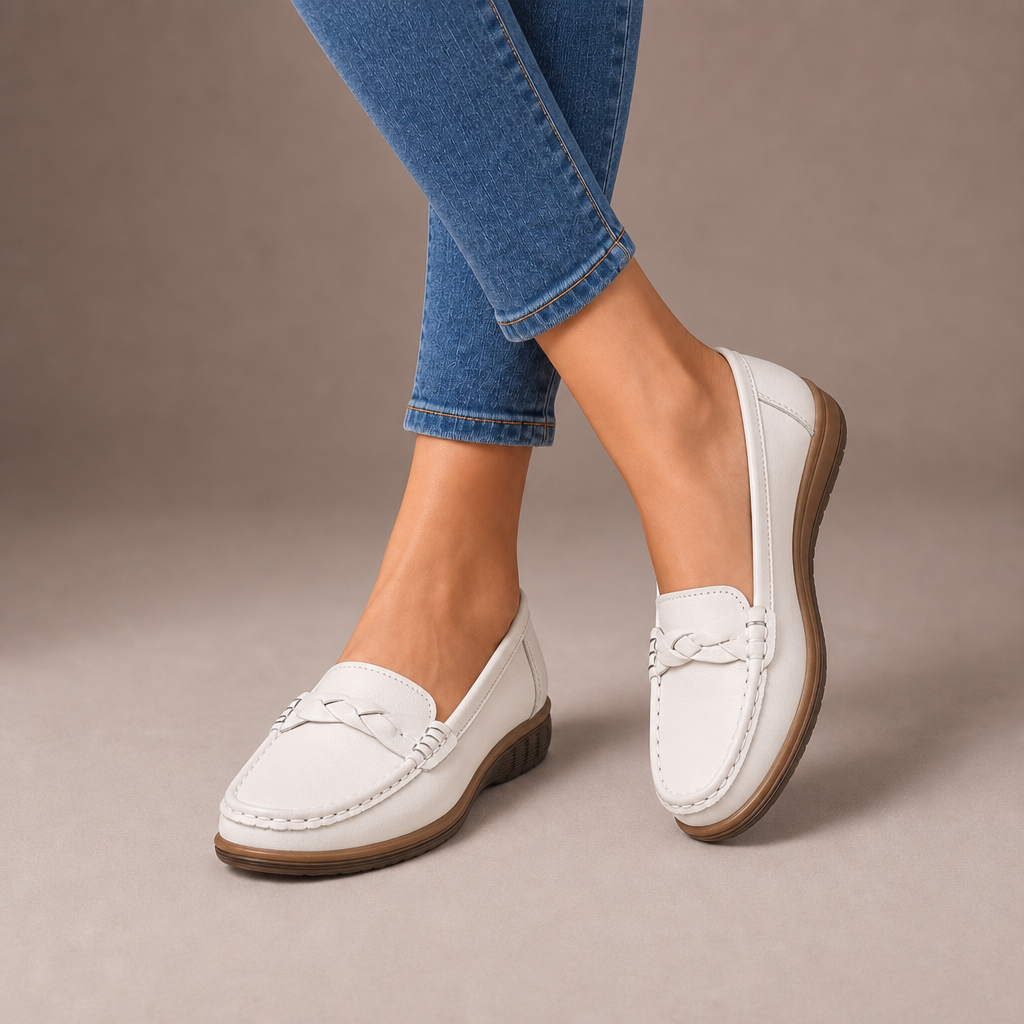 H&W | Wide Fit Orthopaedic Slip-On Loafers