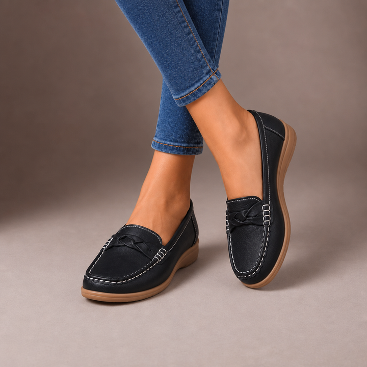 H&W | Wide Fit Orthopaedic Slip-On Loafers