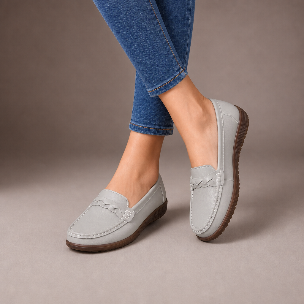 H&W | Wide Fit Orthopaedic Slip-On Loafers