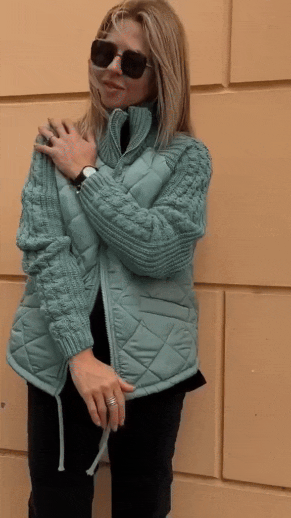BLAIR | COZY QUILTED KNIT-SLEEVE JACKET