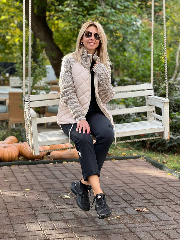BLAIR | COZY QUILTED KNIT-SLEEVE JACKET