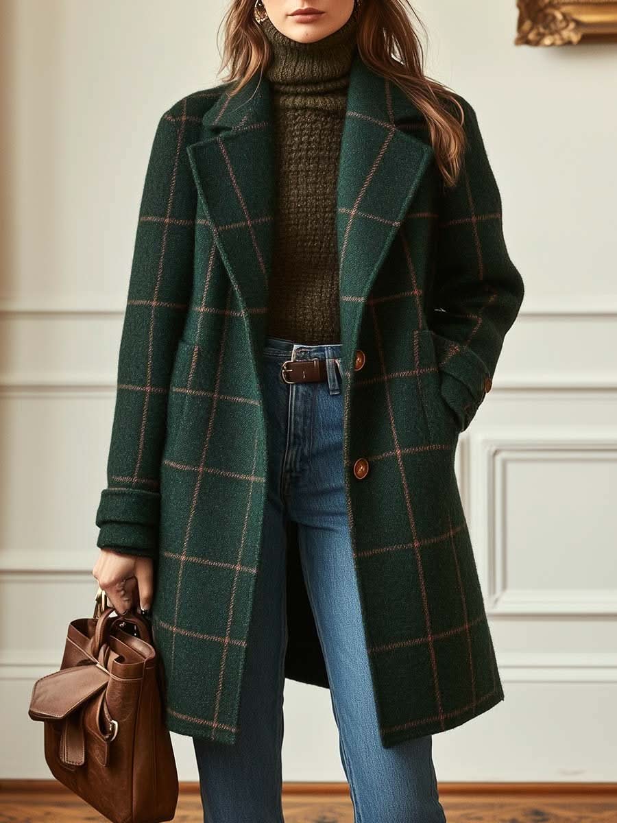 Elowen Checkered Coat