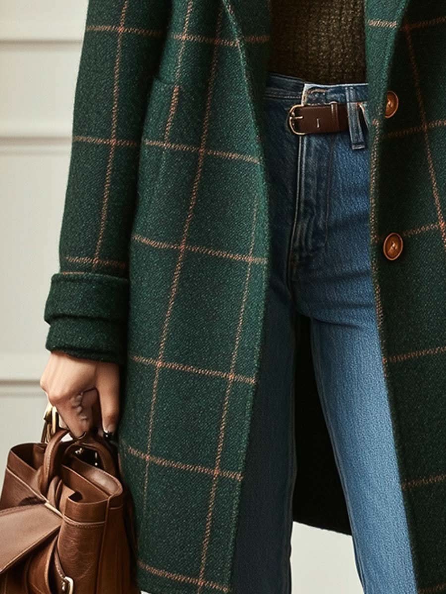Elowen Checkered Coat