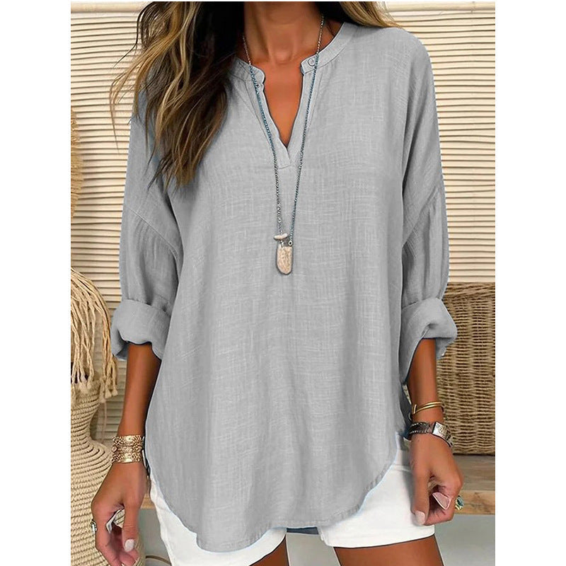 Chic V-Neck Blouse Alicia