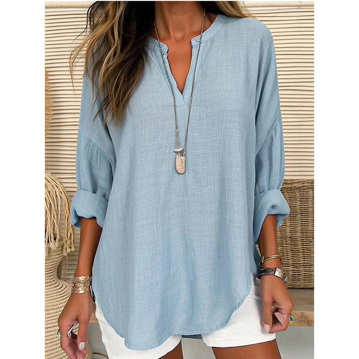 Chic V-Neck Blouse Alicia