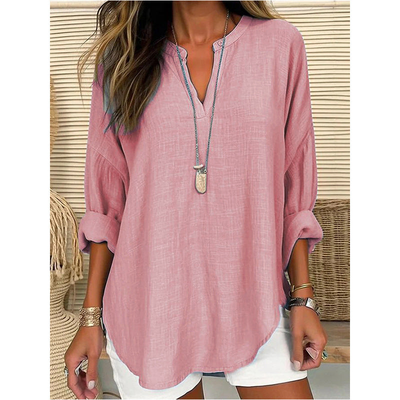 Chic V-Neck Blouse Alicia