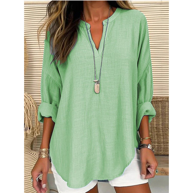 Chic V-Neck Blouse Alicia