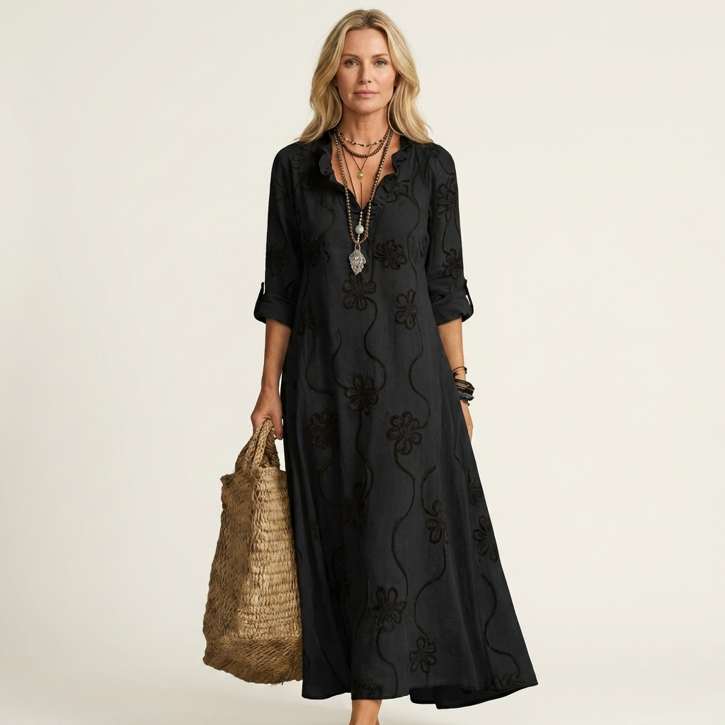 Marisa | Embroidered Maxi Dress