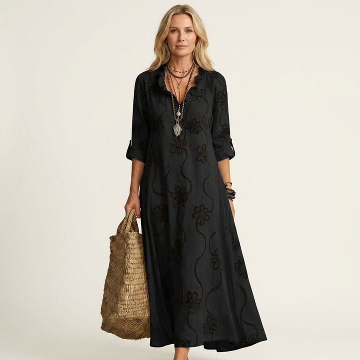 Marisa | Embroidered Maxi Dress