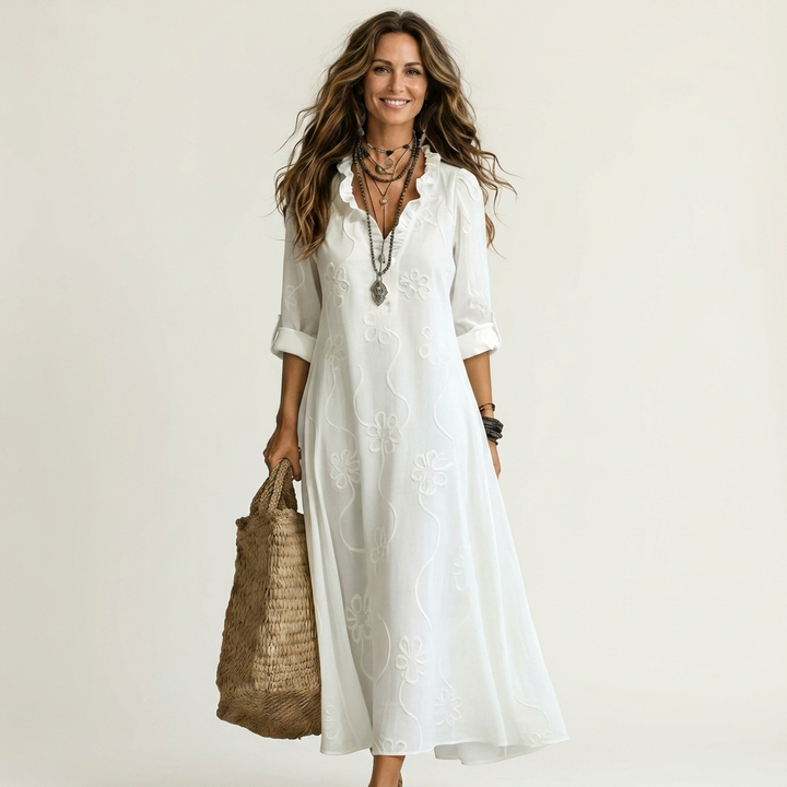 Marisa | Embroidered Maxi Dress