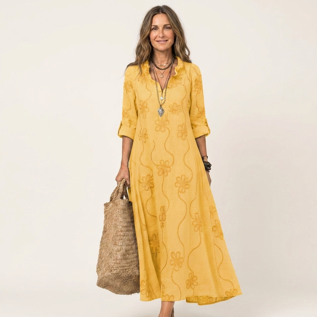 Marisa | Embroidered Maxi Dress