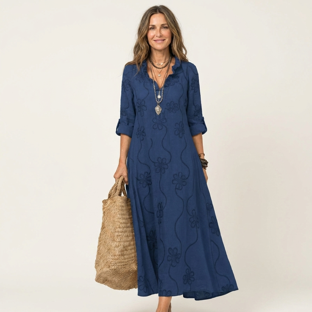 Marisa | Embroidered Maxi Dress