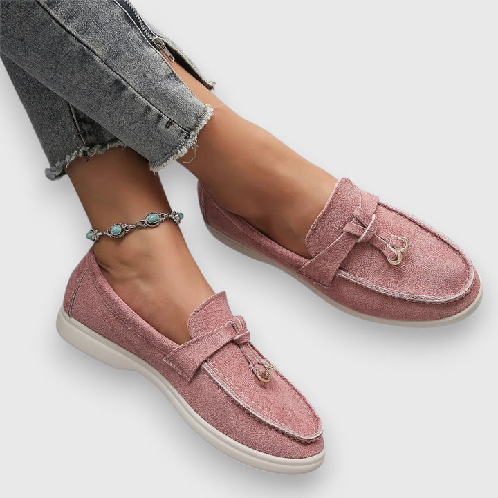 Pippa | Suede Tassel Slip-On Flat Moccasin Loafers
