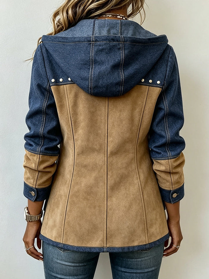 Veronica | Two-Tone Hooded Jacket