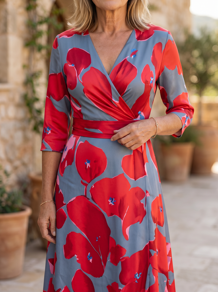 Leila | Elegant Floral Dress