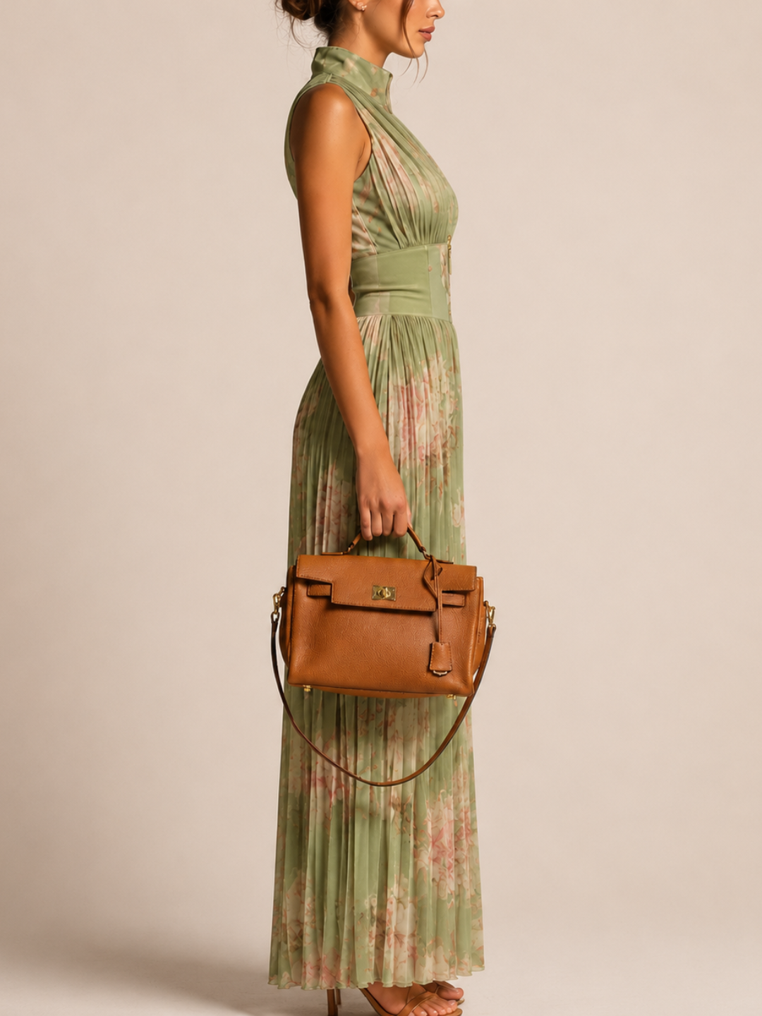 Leila | Floral Pleated Jumpsuit