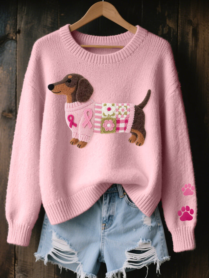 Women's Dachshund Knit Jumper