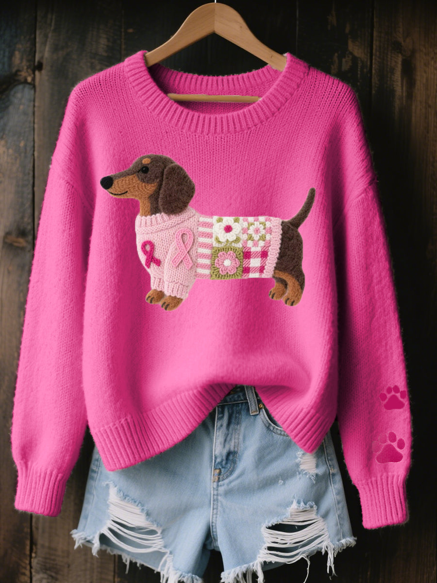Women's Dachshund Knit Jumper
