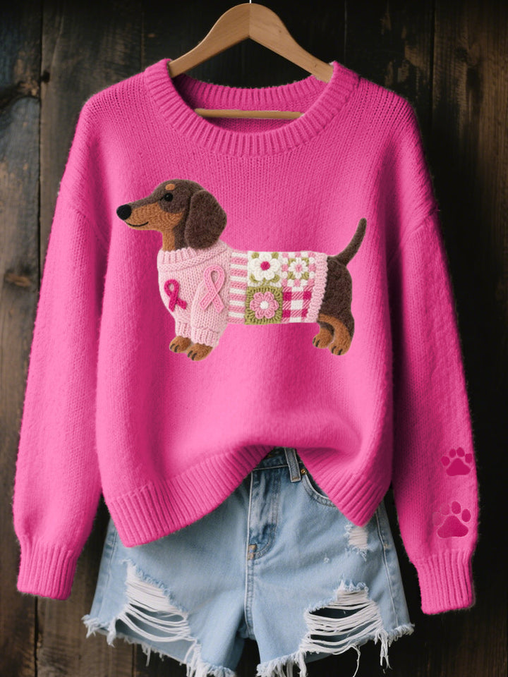 Women's Dachshund Knit Jumper