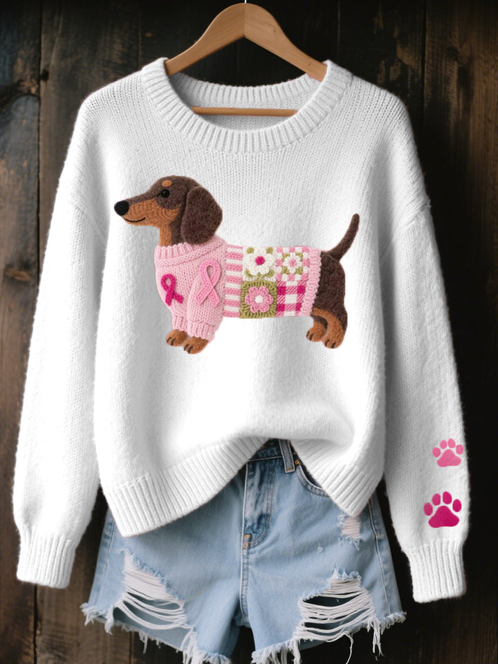 Women's Dachshund Knit Jumper