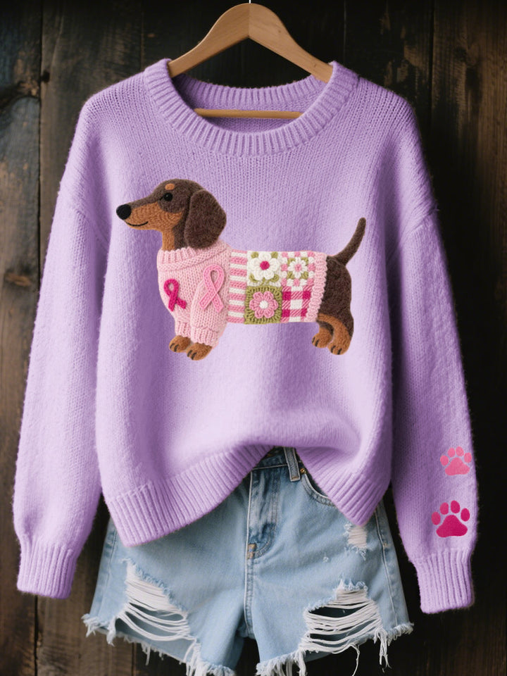 Women's Dachshund Knit Jumper