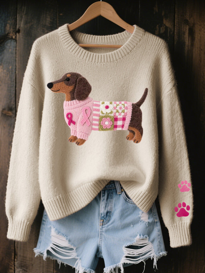 Women's Dachshund Knit Jumper