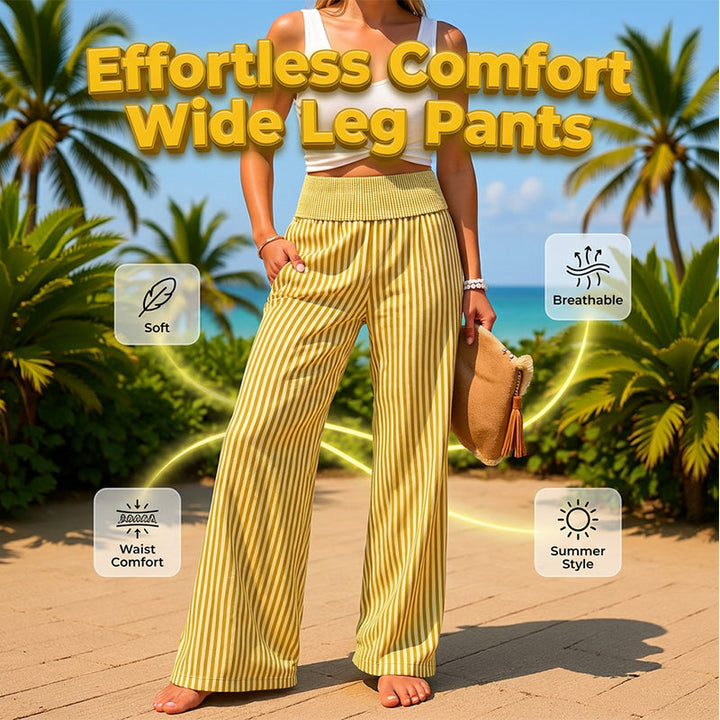 Lara | Striped Wide-Leg Trousers