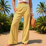 Lara | Striped Wide-Leg Trousers
