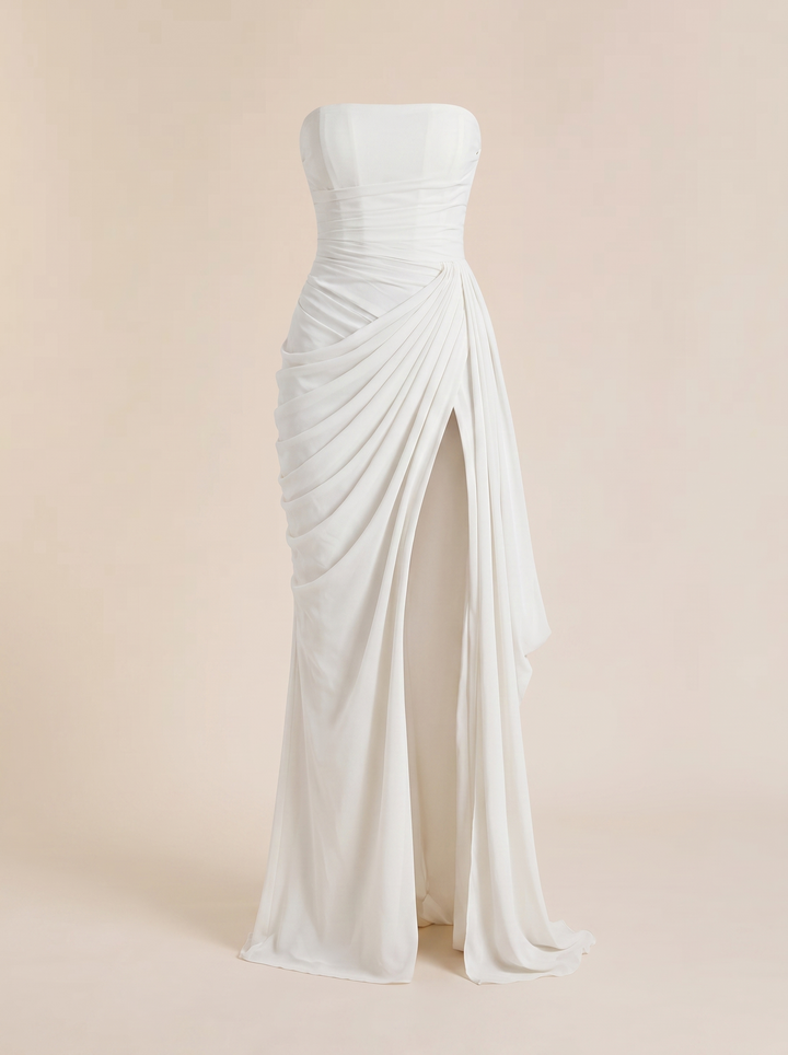 Beatrice | Elegant Draped Maxi Dress