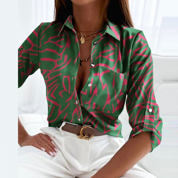 Elegant Blouse with Emmy Collar