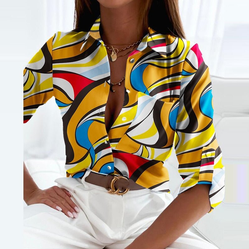 Elegant Blouse with Emmy Collar
