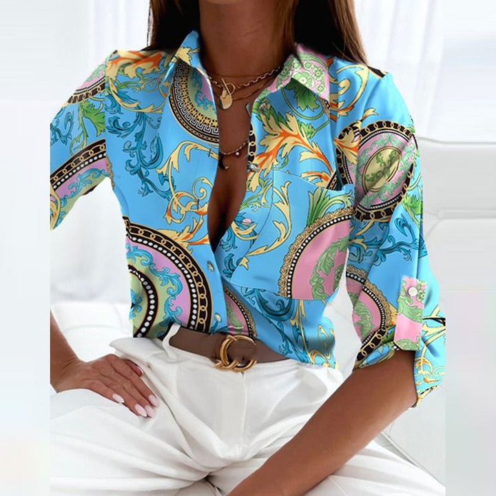 Elegant Blouse with Emmy Collar