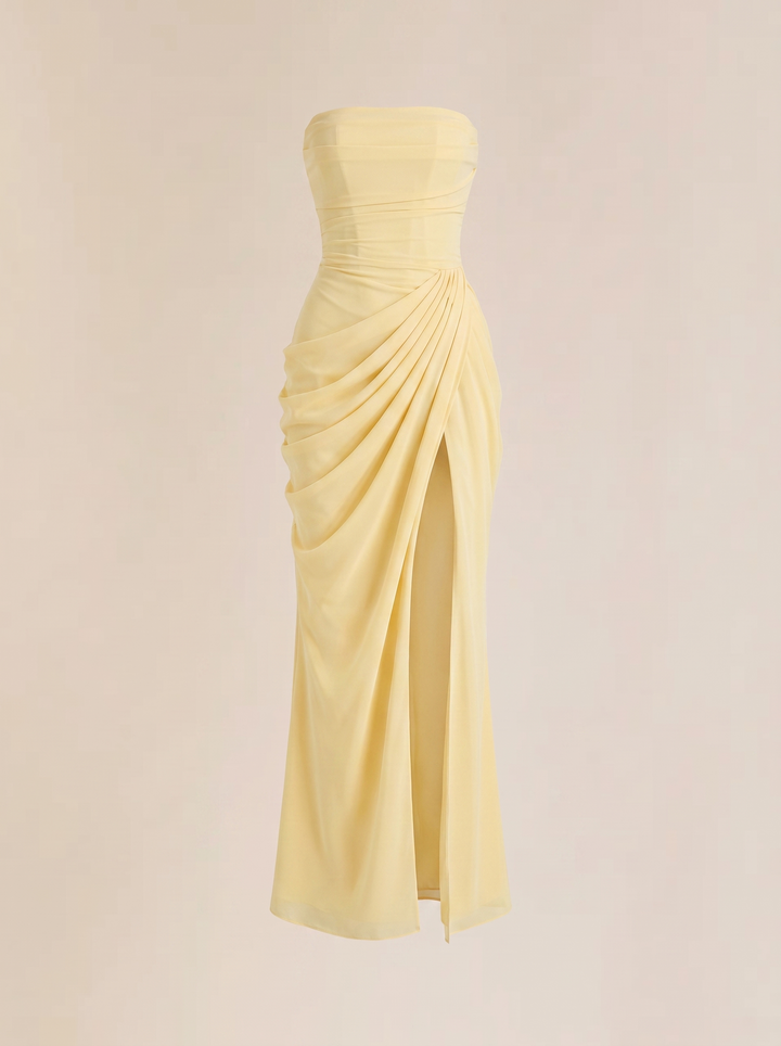 Beatrice | Elegant Draped Maxi Dress